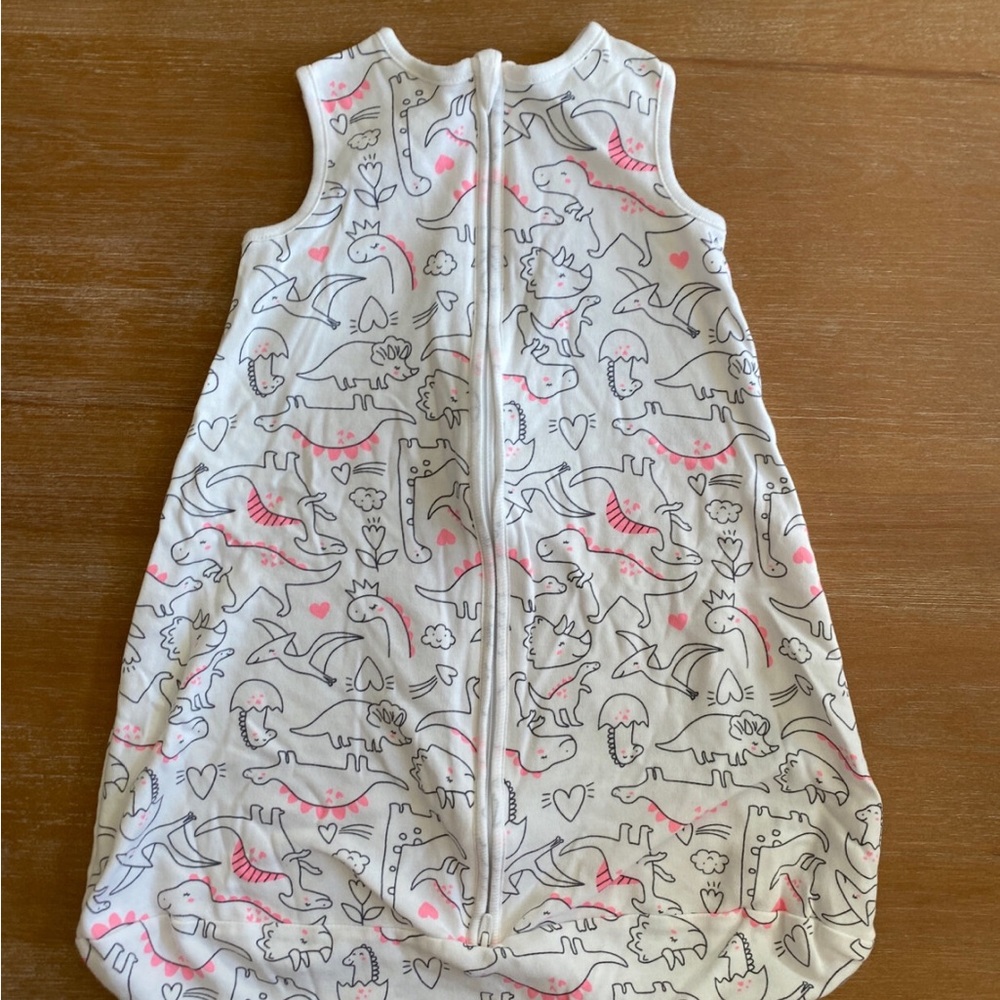 NWOT Baby Girl Dinosaur Sleep Sack Size Small